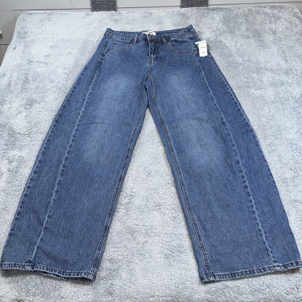 Tilly's RSQ Barrel JeanS, Women's Sz27, Dark Blue